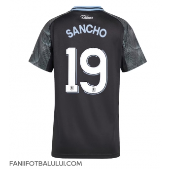 Aston Villa Jadon Sancho #19 Tricou Fotbal Replică 2025-26 Femei Deplasare